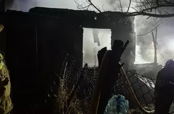 Trwa czarna seria pożarów na działkach w Chełmnie/ Fot. OSP Podwiesk