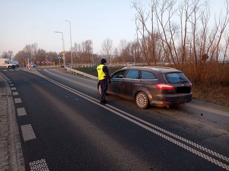 Kontrole trzeźwości na drogach w Chełmnie i okolicy na zakończenie karnawału/ Fot. KPP Chełmno