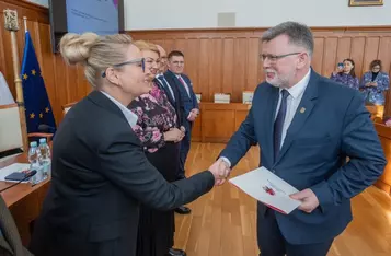 Wręczenie umów o finansowanie projektów środkami FEdKP, fot. Mikołaj Kuras dla UMWKP