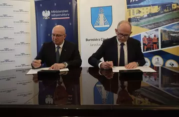 Podpisanie umowy, Urząd Miejski w Ciechocinku, 21 marca 2025, fot. Mikołaj Kuras dla UMWKP