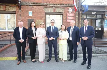 Podpisanie umowy, Urząd Miejski w Ciechocinku, 21 marca 2025, fot. Mikołaj Kuras dla UMWKP