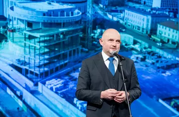 Wiecha na budowie czwartego kręgu Opery Nova, fot. Tomasz Czachorowski/eventphoto dla UMWKP