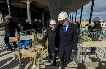Wiecha na budowie czwartego kręgu Opery Nova, fot. Tomasz Czachorowski/eventphoto dla UMWKP
