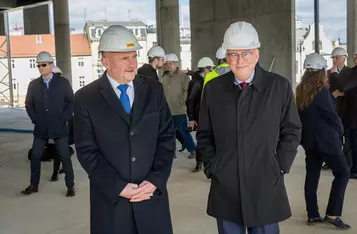 Wiecha na budowie czwartego kręgu Opery Nova, fot. Tomasz Czachorowski/eventphoto dla UMWKP