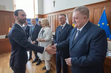 Ceremonia przekazania umów FEdKP, Urząd Marszałkowski, 4 kwietnia 2025, fot. Mikołaj Kuras dla UMWKP