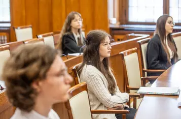 Finał Regionalnego Konkursu Wiedzy o Samorządzie Terytorialnym dla uczniów szkół ponadpodstawowych, fot. Andrzej Goiński/UMWKP