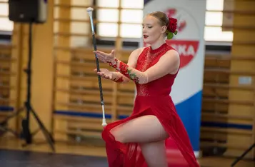 Mażoretki walczyły w Mistrzostwach Polski w Chełmnie/Fot. Pitrex