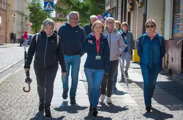 W niedzielę spacerek poprowadziła przewodniczka Joanna Stolarska–Kurowska/ Fot.Pitrex