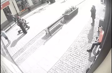 Wypadek na ul. Grudziądzkiej w Chełmnie/ Fot. KPP Chełmno