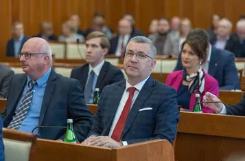 Sesja absolutoryjna sejmiku województwa, 26 maja 2025, fot. Mikołaj Kuras dla UMWKP