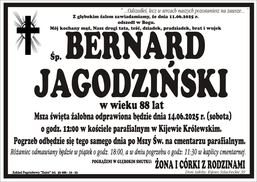 W komentarzach wpisujemy wspomnienia i kondolencje.