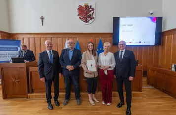 Uroczystość wręczenia umów FEdKP, 13 czerwca 2025 r., fot. Mikołaj Kuras dla UMWKP