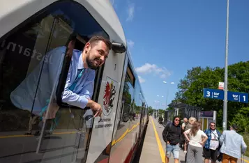 Pierwszy kurs pociągu Latarnik na Hel, fot. Agnieszka Bielecka/Arriva