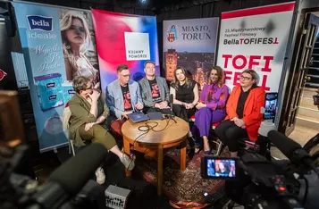 Konferencja prasowa organizatorów festiwalu Bella Tofifest, fot. Szymon Zdziebło/tarantoga.pl dla UMWKP