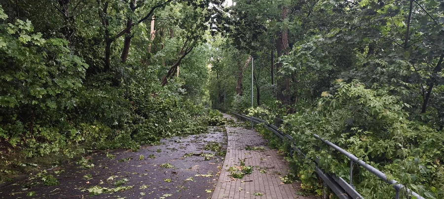 Burza w Chełmnie i okolicy. Piorun uderzył w dom/ Fot. KP PSP Chełmno