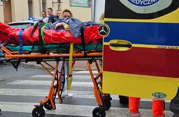 Wypadek w centrum Chełmna/ Fot. JH