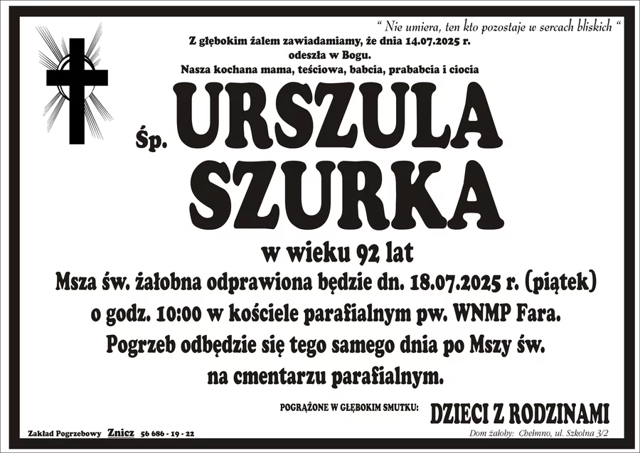 W komentarzach wpisujemy wspomnienia i kondolencje.