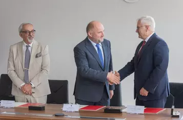 Podpisanie porozumienia na rzecz utworzenia Międzynarodowego Instytutu Polskiej Akademii Nauk, fot. Mikołaj Kuras dla UMWKP