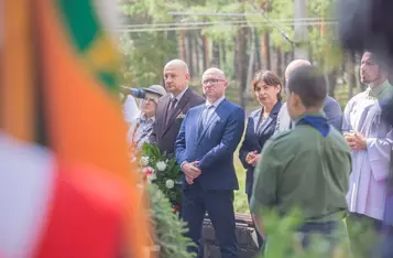 Uroczystość upamiętniająca ofiary katastrofy pod Otłoczynem, 19 sierpnia 2025 r., fot. Mikołaj Kuras dla UMWKP