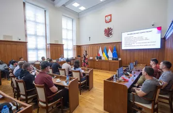 Uroczystość powitania żołnierzy amerykańskich, fot. Mikołaj Kuras dla UMWKP