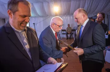Uroczyste spotkanie w Przysieku, fot. Mikołaj Kuras dla UMWKP