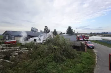 Pożar w gminie Chełmno/ Fot. KP PSP Chełmno
