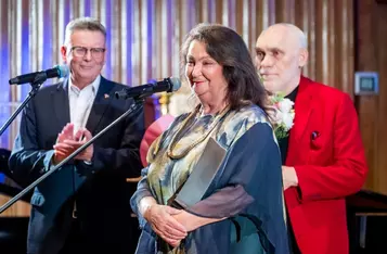 Ceremonia wręczenia Nagrody Filmowej Marszałka Województwa Annie Dymnej, Old Film Festival, Bydgoszcz, fot. Tomasz Czachorowski/eventphoto dla UMWP