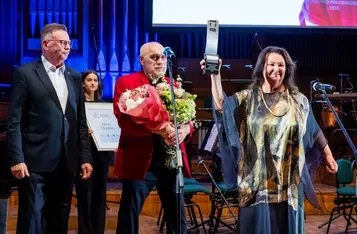 Ceremonia wręczenia Nagrody Filmowej Marszałka Województwa Annie Dymnej, Old Film Festival, Bydgoszcz, fot. Tomasz Czachorowski/eventphoto dla UMWP