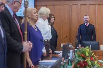 Sesja sejmiku województwa, 24 listopada 2025, fot. Mikołaj Kuras dla UMWKP