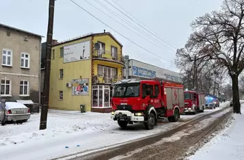 Tragiczny pożar w kamienicy w Chełmnie/ Fot. KP PSP Chełmno
