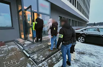 Straż graniczna weszła do piekarni w Chełmnie/ Fot. Nadesłane