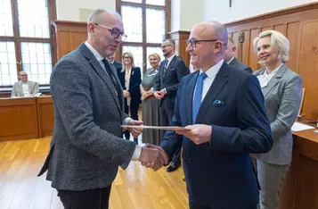 Uroczystość wręczenia umów KPO, 9 lutego 2026, fot. Mikołaj Kuras dla UMWKP