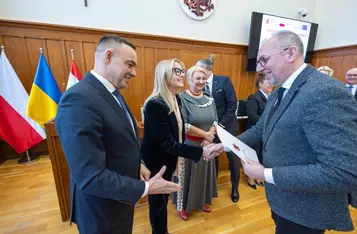 Uroczystość wręczenia umów KPO, 9 lutego 2026, fot. Mikołaj Kuras dla UMWKP