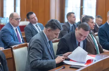 Uroczystość wręczenia umów KPO, 9 lutego 2026, fot. Mikołaj Kuras dla UMWKP