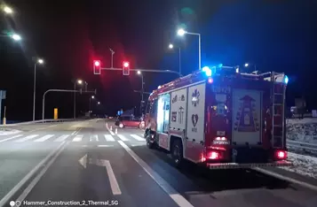 Stłuczka aut na dk 91 w Chełmnie/ Fot. KP PSP Chełmno