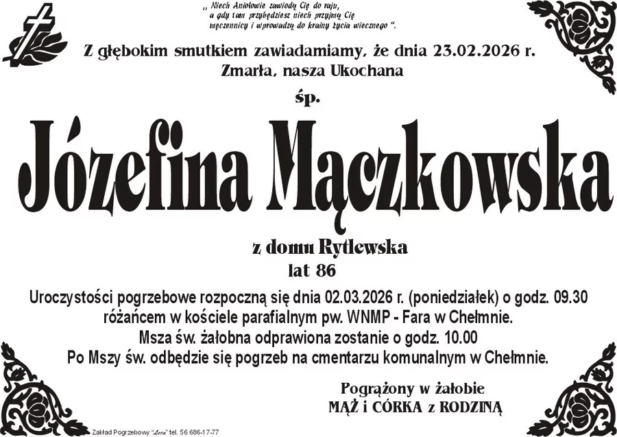 W komentarzach wpisujemy wspomnienia i kondolencje.