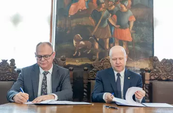 Ceremonia podpisania umowy, fot. Mikołaj Kuras dla UMWKP