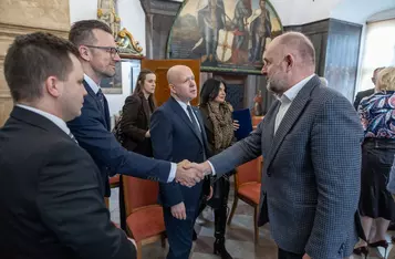 Ceremonia podpisania umowy, fot. Mikołaj Kuras dla UMWKP