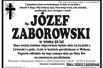 W komentarzach wpisujemy wspomnienia i kondolencje.