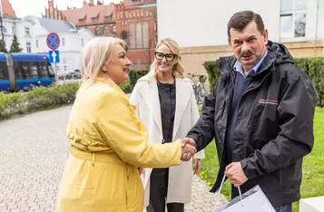 Odbiór nowych autobusów Kujawsko-Pomorskiego Transportu Samochodowego, fot. Andrzej Goiński/UMWKP