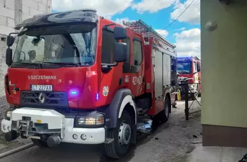 Pożar w Kijewie Szlacheckim pod Chełmnem/ Fot. KP PSP Chełmno