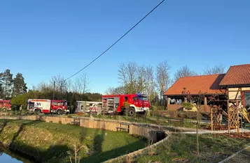 Pożar sali bankietowej w gminie Chełmno/ Fot. KP PSP Chełmno