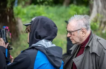 Plan zdjęciowy filmu „Całopalenie” Krzysztofa Zanussiego, fot. Andrzej Goiński dla UMWKP