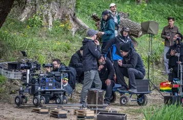 Plan zdjęciowy filmu „Całopalenie” Krzysztofa Zanussiego, fot. Andrzej Goiński dla UMWKP