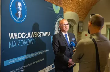Konferencja podsumowująca pakiet zakupów WSS we Włocławku, fot. Mikołaj Kuras dla UMWKP