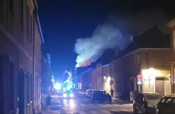 Pożar kamienicy przy ul. 22 Stycznia w Chełmnie/ Fot. Nadesłan