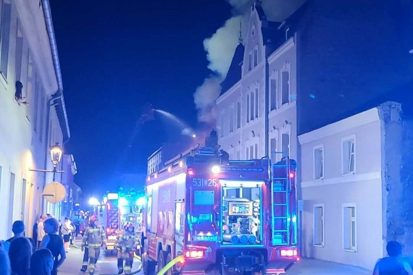 Ogromny pożar w centrum Chełmna [ZDJĘCIA]