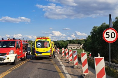 Zderzyły się trzy auta na „jedynce” . W jednym było niemowlę [ZDJĘCIA]