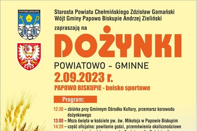 Dożynki powiatowe. Rolnicy świętują w Papowie Biskupim