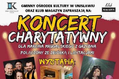 Koncert charytatywny dla Marcina Mrugalskiego z Unisławia